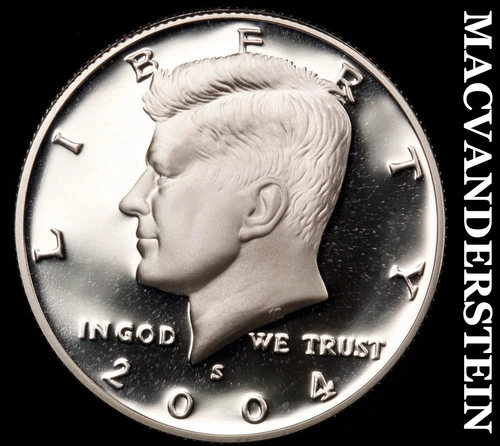2004-S Silver Kennedy Half Dollar-Choice Gem Proof Lustrous No Reserve #i4587