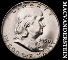 1950 Franklin Half Dollar - FBL - Choice Gem Brilliant Unc  Lustrous  #J8751