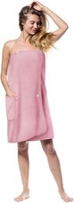 Saunakilt Damen Saunahandtuch Saunakleid Gummizug Taschen 80x140 cm Saunazubeh&ouml;r