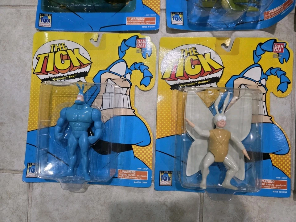 8 DE COLECCIÓN 1994 Bandai The Tick Action Arthur Cow Neil Dean Bullet El Seed Urchin Foto 4 de 4
