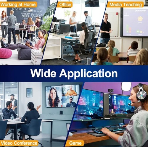 8K@60Hz HDMI Displayport KVM Switch 3 Monitors 3 Computers 4K@144Hz Triple Monit - Afbeelding 8 van 12