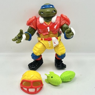 1991 TMNT Teenage Mutant Ninja Turtles TD Tossin Leo Figure Almost Complete