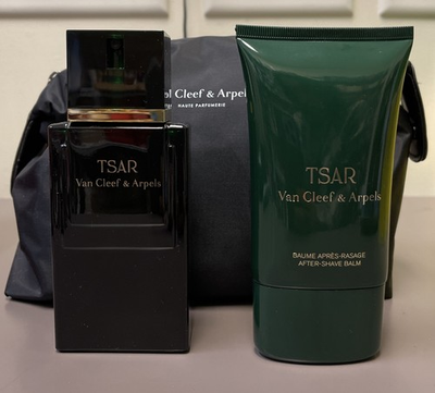 #ad Van Cleef amp; Arpels Tsar 3.3 FL OZ 100 ML EDT Spray A S Balm SETBag NIB RARE $370.00