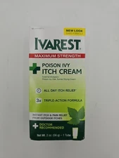 	Ivarest Anti-Itch Cream Poison Ivy Relief Maximum Strength 2 oz	