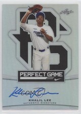 2015 Leaf Metal Draft Perfect Game Metal Khalil Lee #BA-KL1 Auto a2v