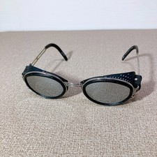 90s Jean Paul Gaultier 56-6201 Steampunk Silver Fream Lens Sunglasses