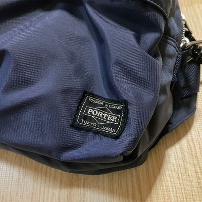 PORTER Yoshida Force Shoulder Bag Navy 855-05457 Zip Japan