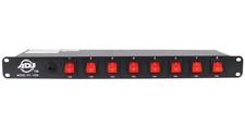 American DJ 8 channel AC power strip with 15 amp breaker and 8 on/off toggle ...