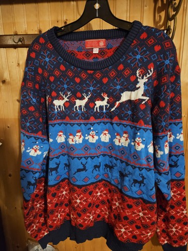 Christmas Sweater 2XL Holiday Pullover L/S Festive Ugly Party Gift EUC 1710.1