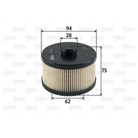 1X Kraftstofffilter Valeo 587929 Passend FüR Chrysler MERCEDES-BENZ