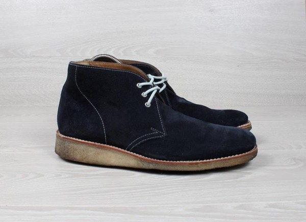Women Grenson Boots Navy Suede 39