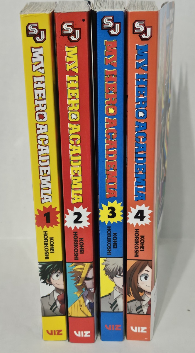My Hero Academia Manga Lot Vol 1 2 3 4 by Kohei Horikoshi Graphic