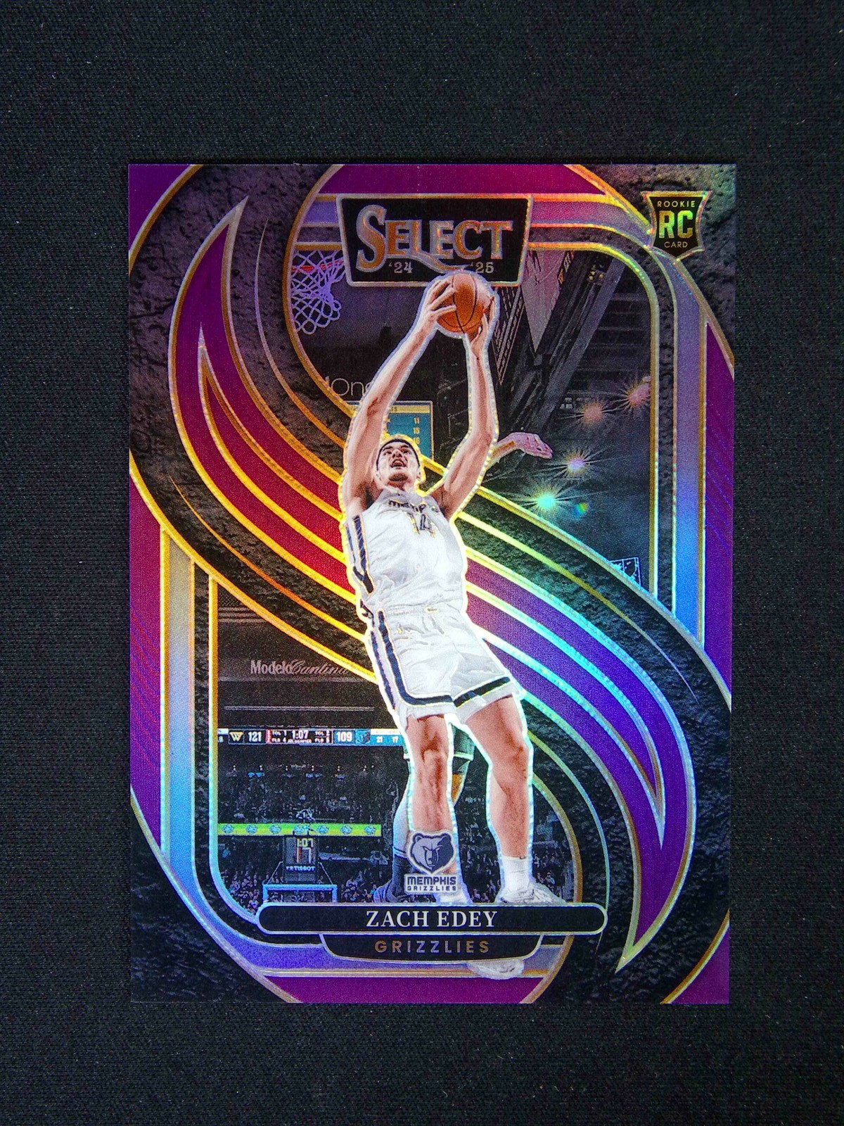 2024-25 Panini Select Zach Edey #192 RC Rookie Premier Purple /99