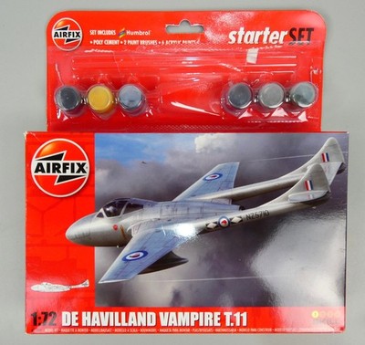Airfix 1:72 De Havilland Vampire T.11 Model Kit - New Sealed Kit