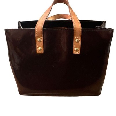 LOUIS VUITTON Amarante Monogram Vernis Wilshire MM Tote Bag