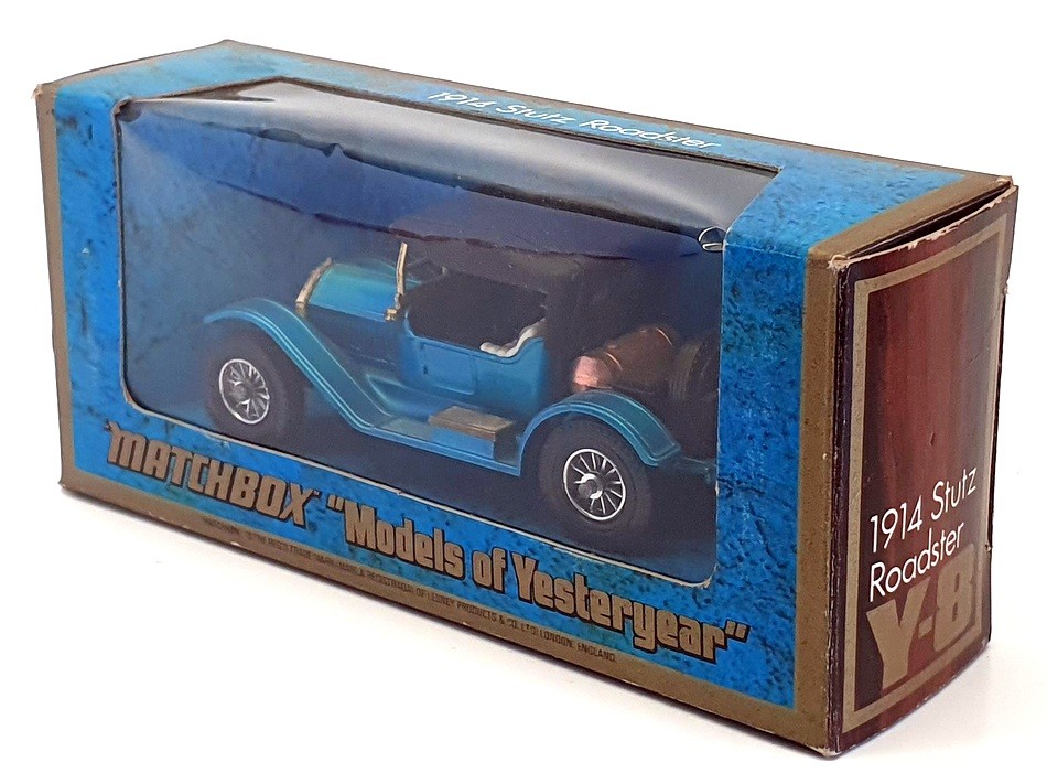 LESNEY社 Y-8 1914 STUTZ MARCHBOX 箱付 Matchbox Models Of Yesteryear Y-8 - 1914 Stutz Roadster - Blue | eBay