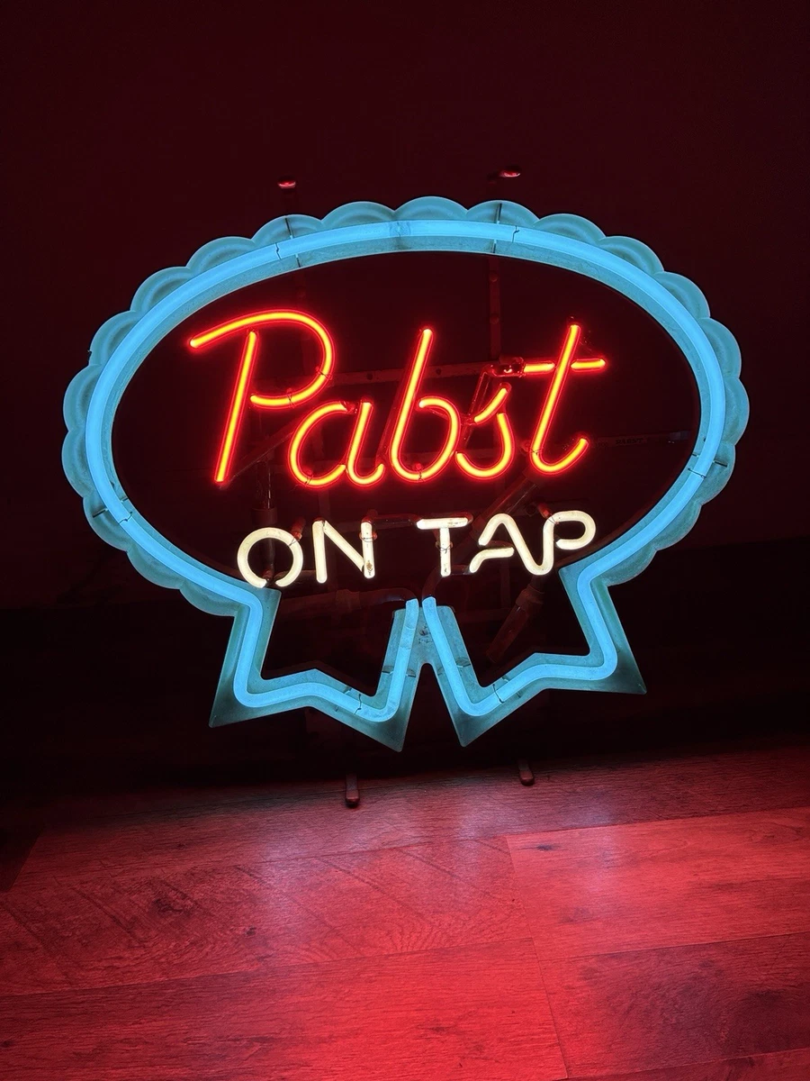 Pabst Blue Ribbon Neon Light In Collectible Pabst Signs & Tins for