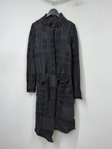 Rundholz Black Label Women’s Wool Jacket Button Geometric Print Dark Gray Sz S/M - Afbeelding 11 van 14