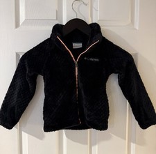 Columbia Kids Jacket Black Size XXS 4-5 Fur Fleece