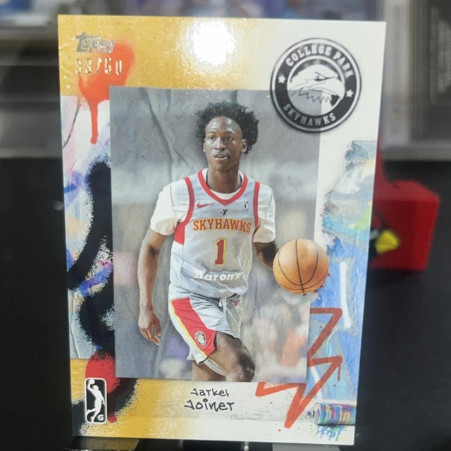 Topps 2024-25 G-League Jarkel Joiner #22 Gold Rookie /50 College Park Skyhawks