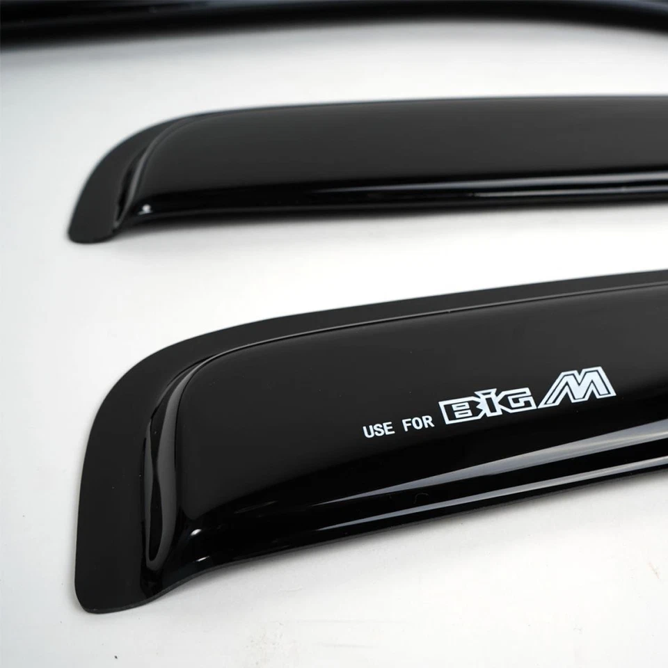 Deflector de viento protector de clima negro para camioneta Nissan Navara Big-M D21 1989-97 Foto 2 de 4