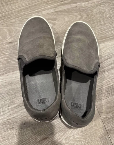 UGG SNEAKERSS Jass donna casual slip on TAGLIA 8 grigio scarpe scamosciate comode