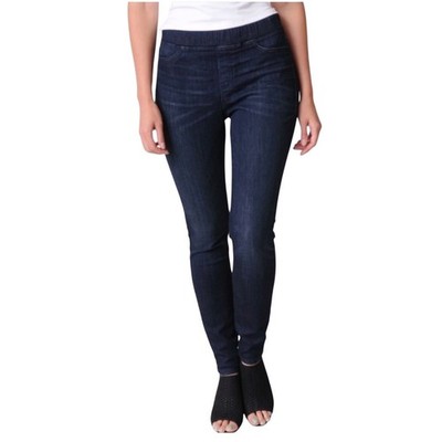 Eileen Fisher Petite Organic Cotton Stretch Denim Leggings Dark Wash Size XS PP