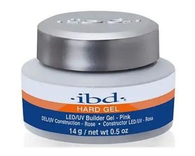 IBD Hard Gel LED/UV Builder Gel -Pink - Self Leveling Formula 0.5 oz