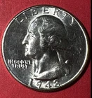 1948D Choice Uncirculated US Washington SILVER Quarter! DENVER Mint! Coin!