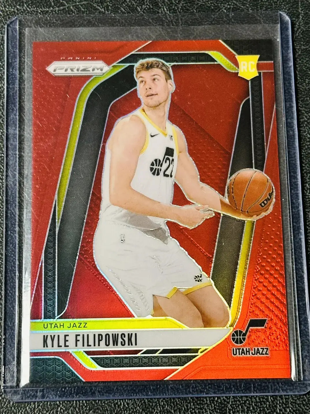 Kyle Filipowski 2024-25 Panini Prizm 017/299 Red RC Jazz #263 Dus1