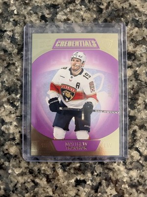 2022-23 Upper Deck Credentials - Matthew Tkachuk #37 Purple 09/10