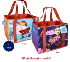 Trader Joe's NEW 💚 STAND-UP COLLAPSIBLE REUSABLE GROCERY SHOPPING TOTE GIFT BAG