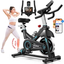 Professional Indoor Cycling Bike for Home Cardio Workouts, 350Lb Flywheel