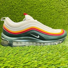 Nike Air Max 97 Mens Size 8.5 Green White Red Athletic Running Shoes Sneakers