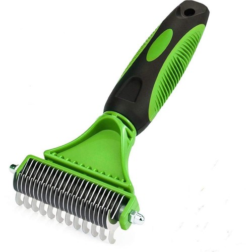 3 in 1 Pettine Demotting Dematting Rastrello Spazzola Toelettatura Tappetino Capelli Groviglio Gatto Cane - Foto 15 di 16