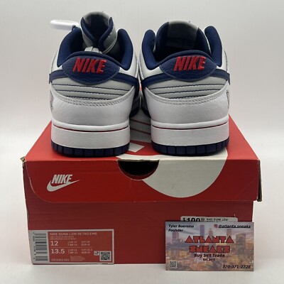 Size 12 - Nike NBA x Dunk EMB Low 75th Anniversary - Nets Navy