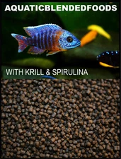 ABF SINKING CICHLID PELLETS 1.5,KRILL & SPIRULINA,Oscar,"HEAT SEALED",ABF295