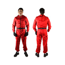 Overall Maleranzug Schutzbekleidung Schutzanzug rot wiederverwendbar XS - XXL