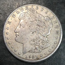 1921 Morgan Silver Dollar - High Quality Scans #Q596