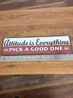 Tin Sign Retro Metal "Attitude is Everything PICK A GOOD ONE" Vintage Look Decor