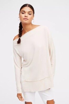 We The Free People Luna Tee Size XS Shell Drapey Rayon Jersey | eBay