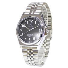 CITIZEN Q Q Falcon Watch H980-205 Black Solar Powered Military Luminous Hands