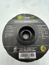 GearIT Pro Series 18 AWG Gauge Speaker Wire Cable 100 Feet / 30.48 Meters, White