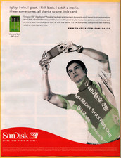 Sandisk Memory Stick Pro Duo PSP - Video Game Print Ad / Poster Promo Art 2006