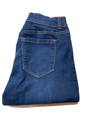 The MAP Womens High Rise Blue Skinny Jeans Dark Wash Size 11 Approx 26x30