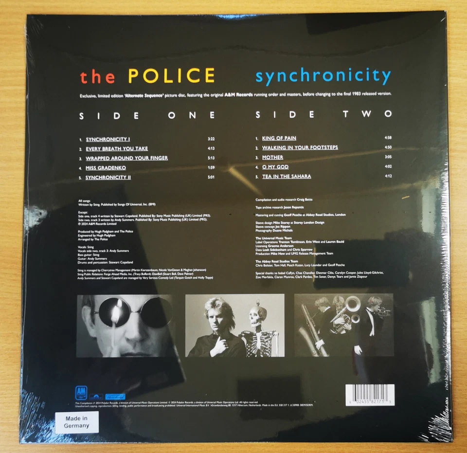 The POLICE LP Synchronicity PICTURE DISC VINYL Remastered Ltd Edn MAILS SAME DAY - Image 2 of 4