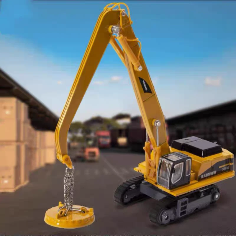 1:87 Grab & Magnet Attachment Crane Construction Equipment Diecast Model Truck - Image 4 of 4