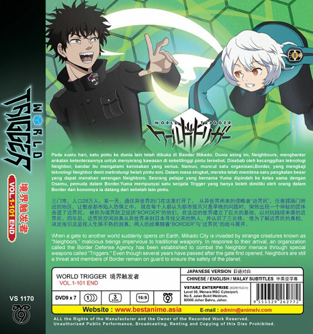 Anime World Trigger Season 2 TV 1 - 25 End Complete DVD for sale