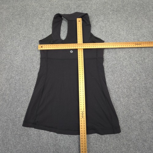 Lululemon Singlet Womens 2 Black Activewear Lightweight Training Tank Top Size 2 - Picture 5 of 8