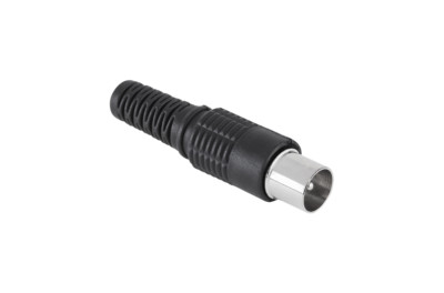 5901890049566 Wtyk anten TV długi czarny Cabletech Cabletech